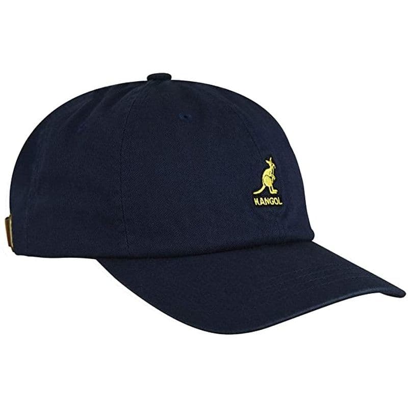 キャップ　メンズ カンガルー刺繍入り ローキャップ
