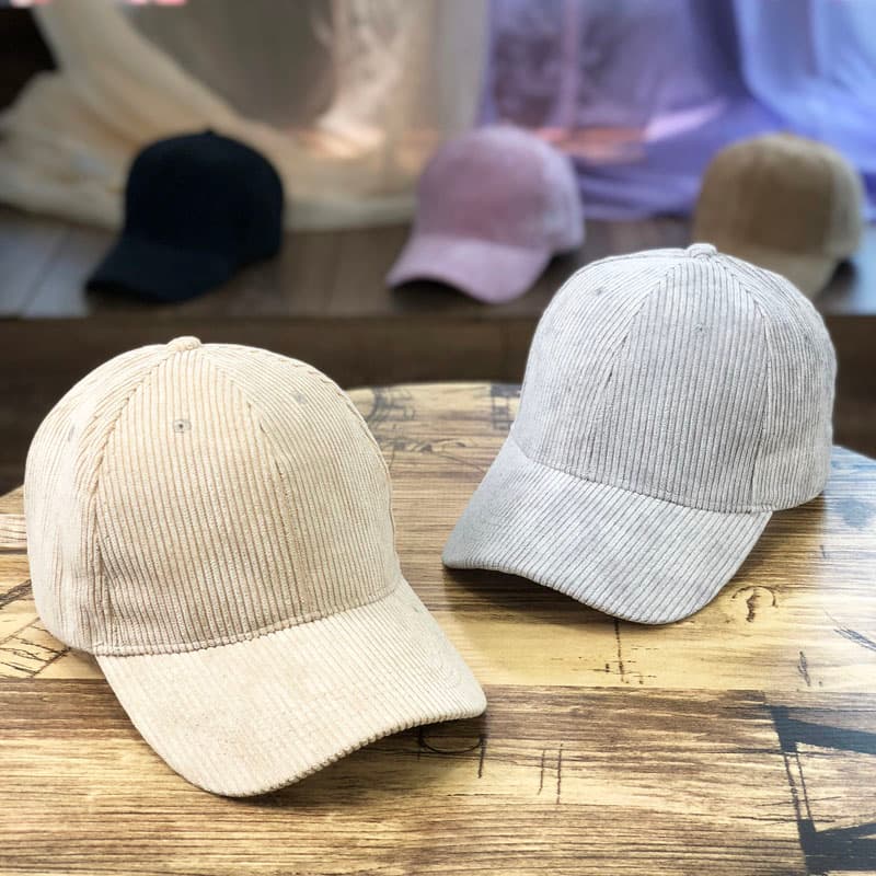キャップ メンズ おしゃれ コーデュロイ シンプル ベースボールキャップ
